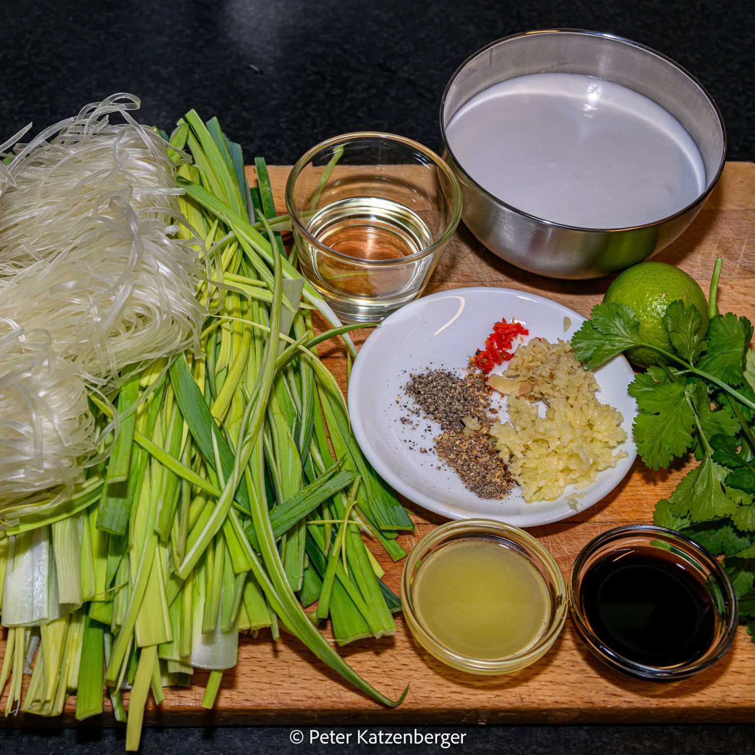 Lauch-Glasnudelpfanne - vegan - Bistro Global